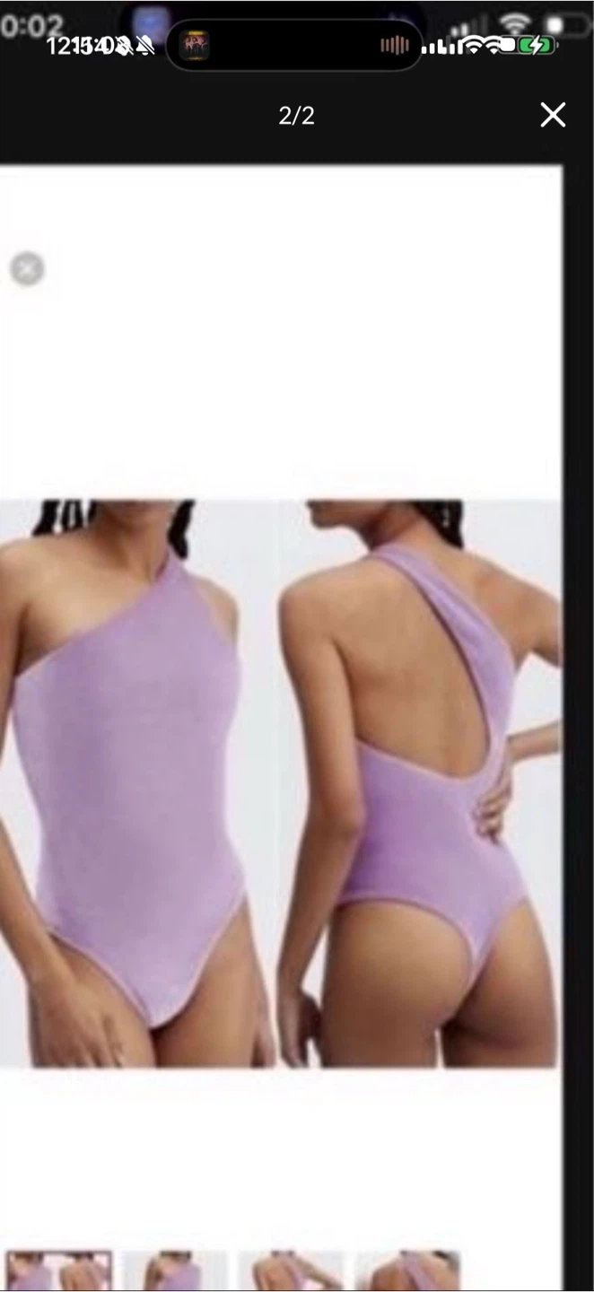 NWT WOMENS XL BODYSUIT VELOUR FABLETICS PURPLE LILAC - photo 2