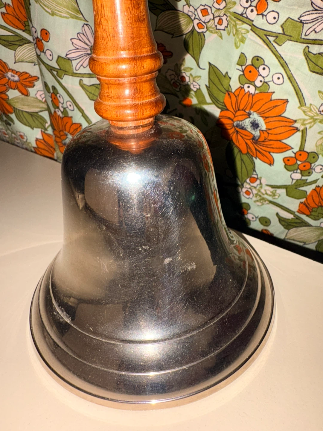 Handheld Service Bell with Wooden Handle - photo 3