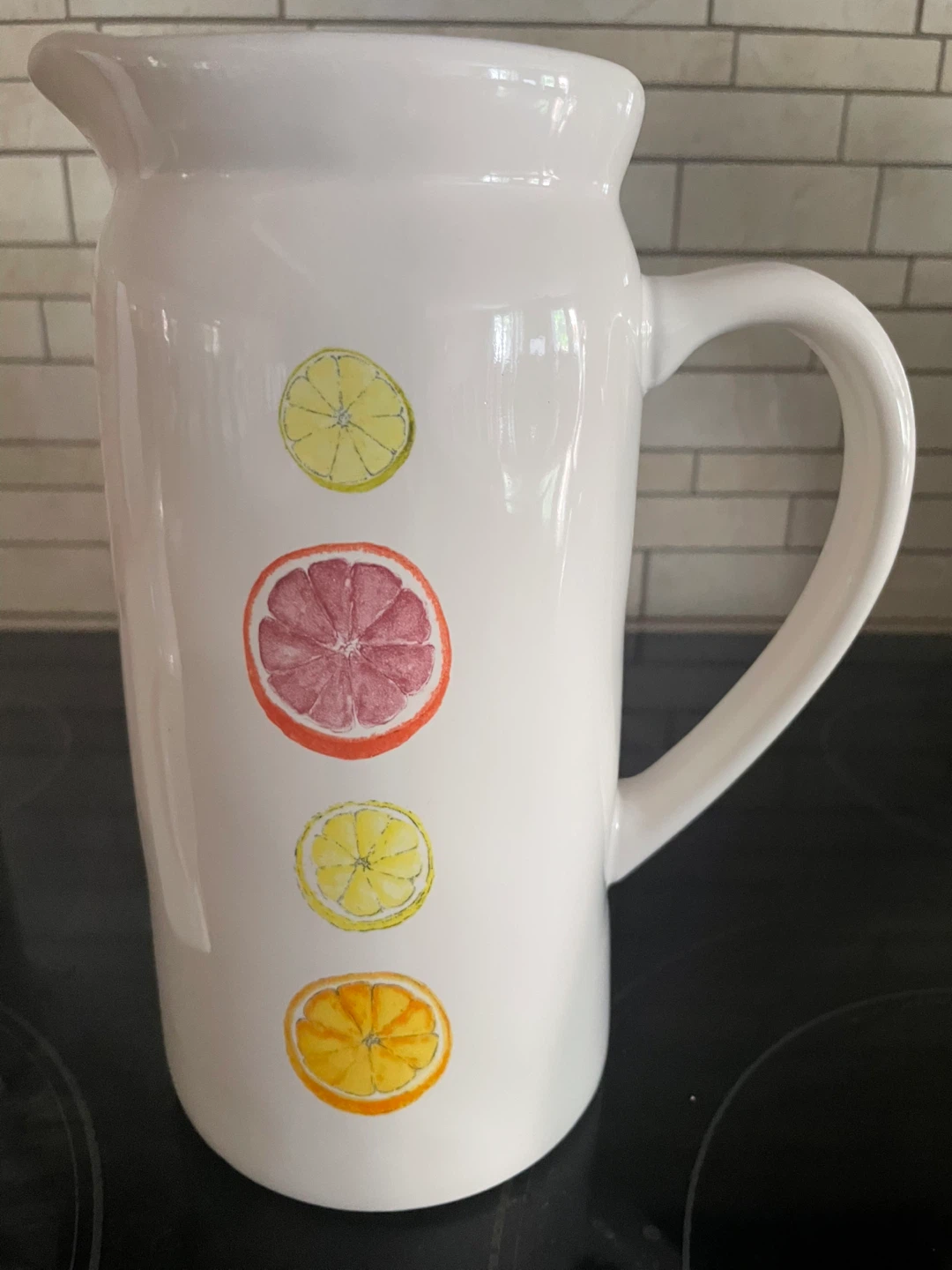 Rae Dunn "Bake" Loaf Pan, Citrus Pitcher, and "Treats" Jar - photo 3