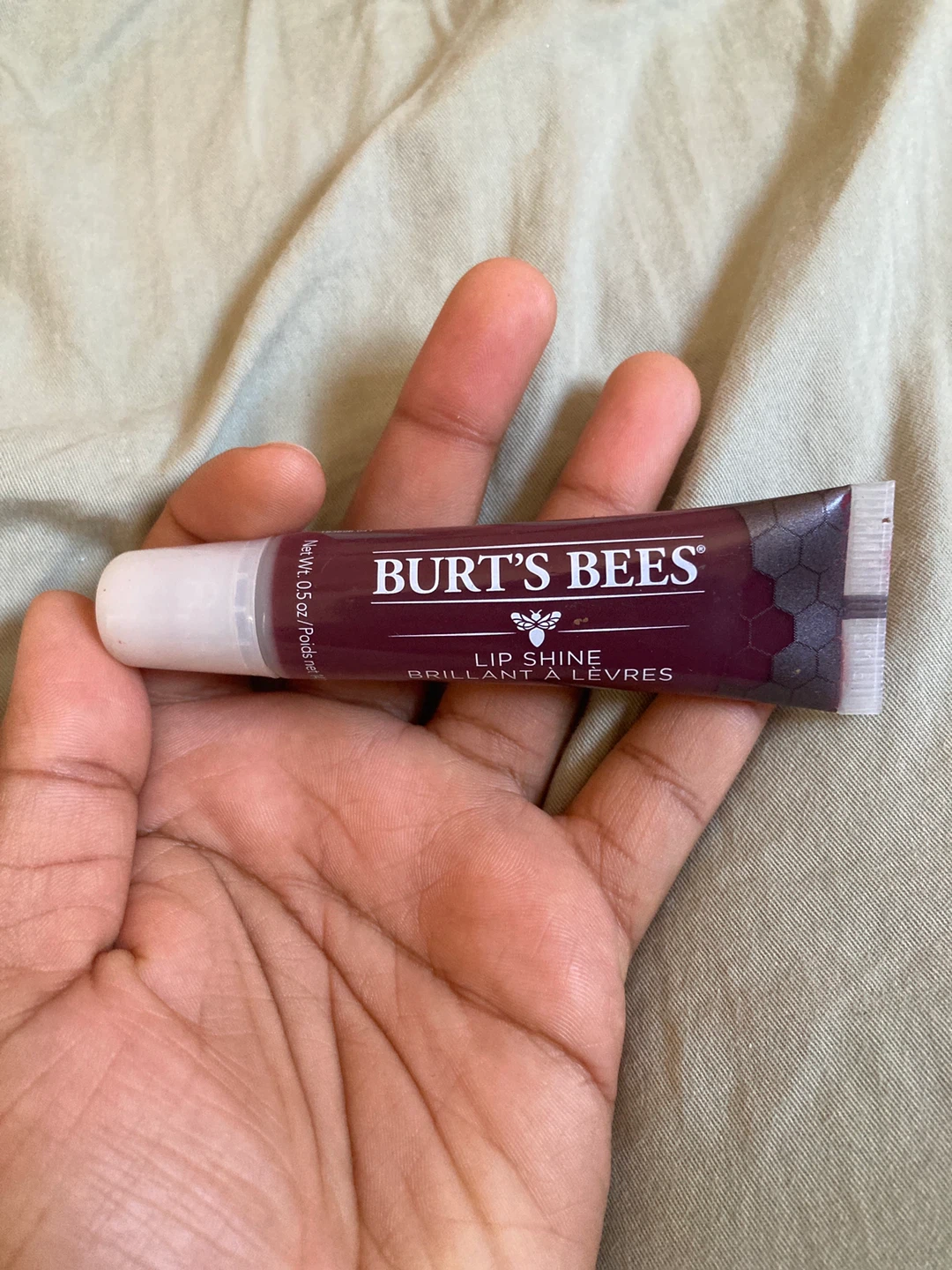 NEW Burt's Bees Lip Shine 0.5 oz smooch colour