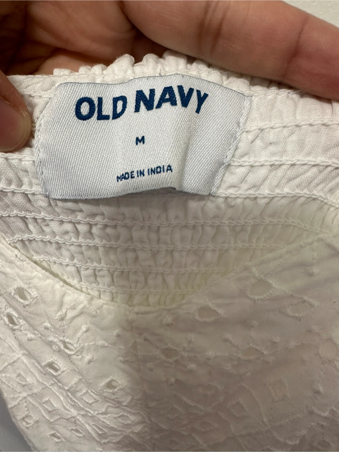 Old Navy White Eyelet Midi Dress - photo 2