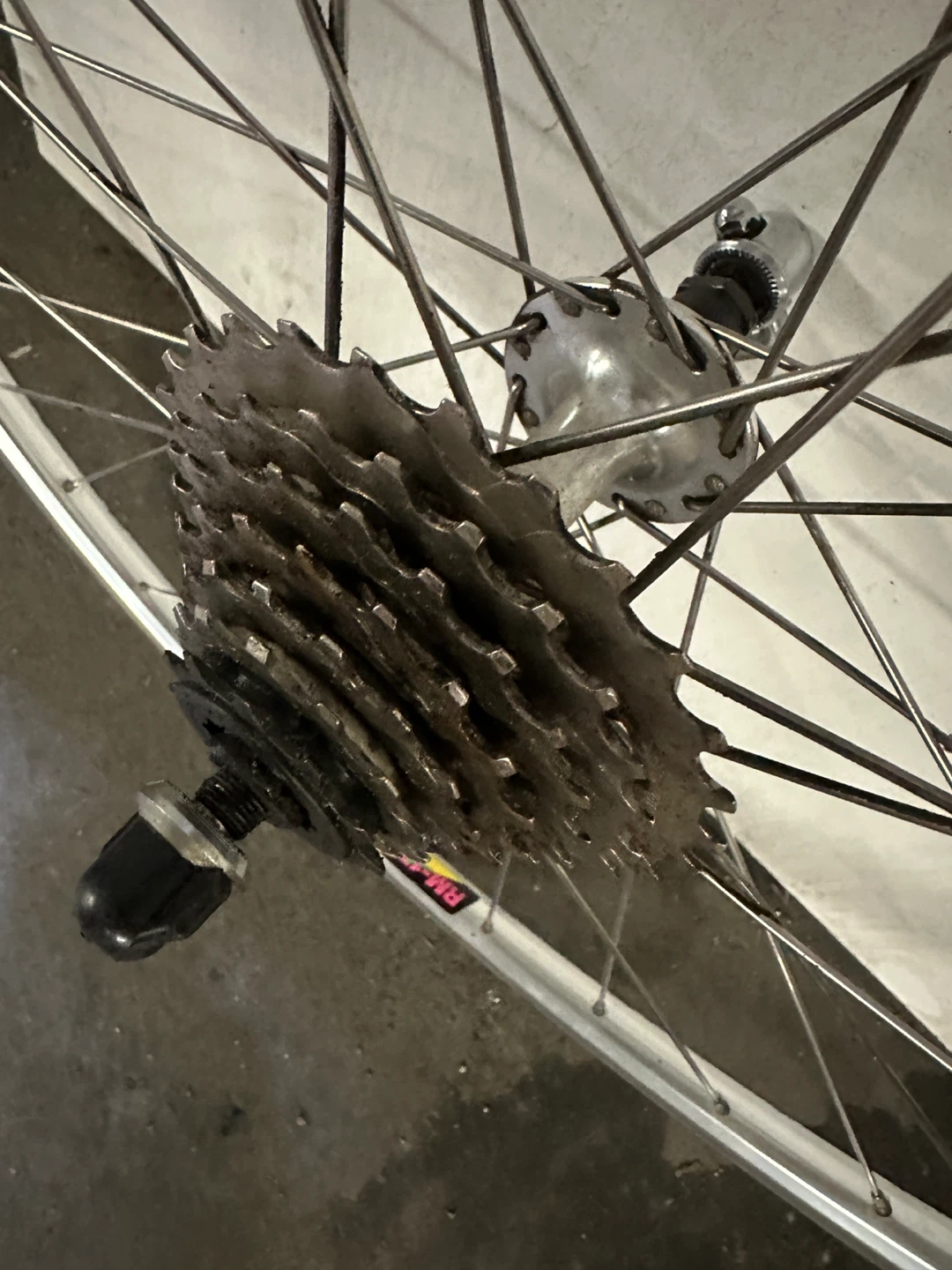VINTAGE JAPANESE MTB 26” REAR WHEEL RETRO MOUNTAIN BIKE PARTS - photo 3