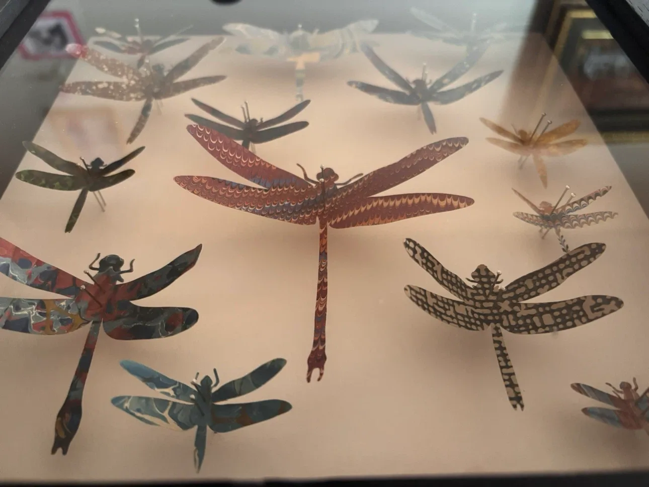 Framed Dragonfly Wall Art by Helen Ward