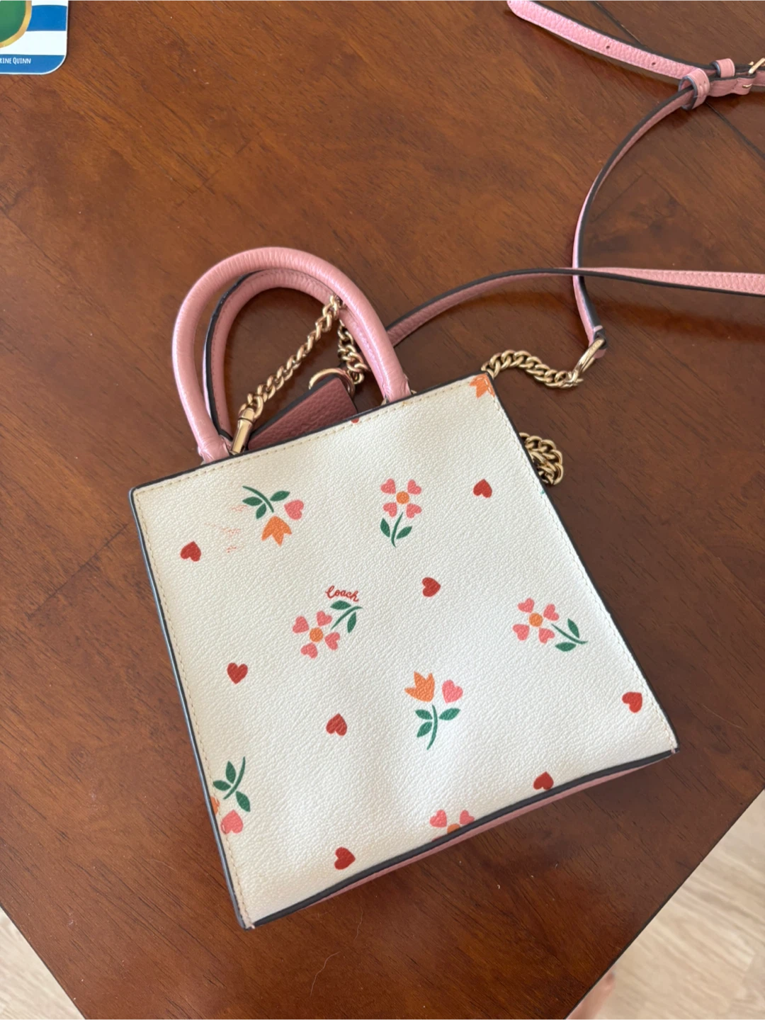 Coach Mini Bag with Floral Print - photo 2