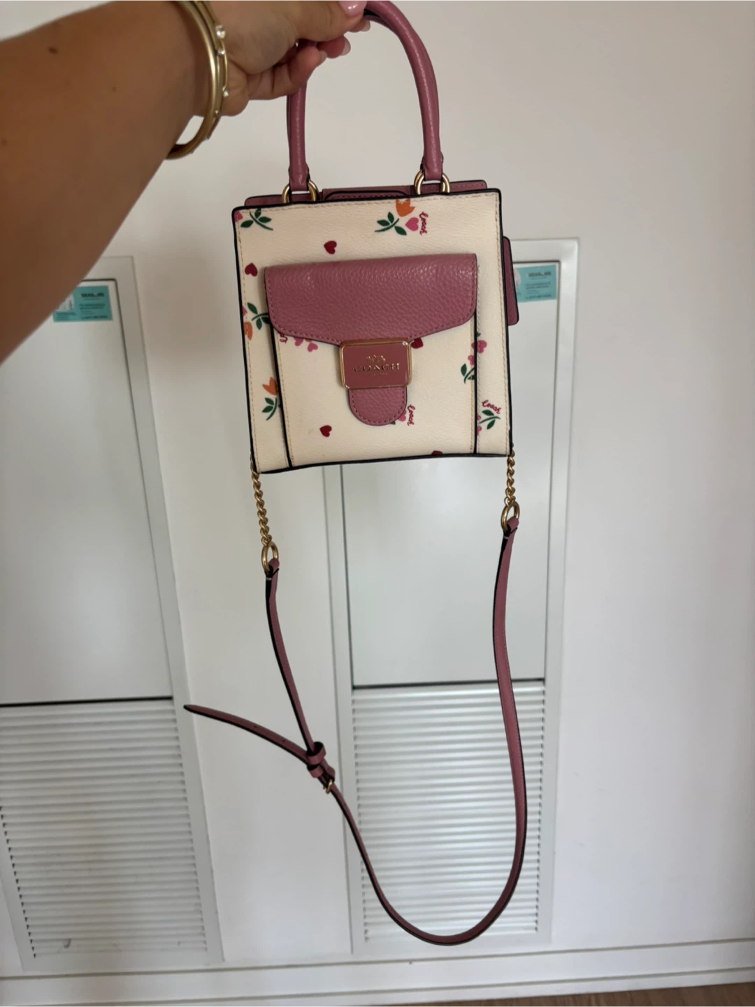 Coach Mini Bag with Floral Print - photo 4