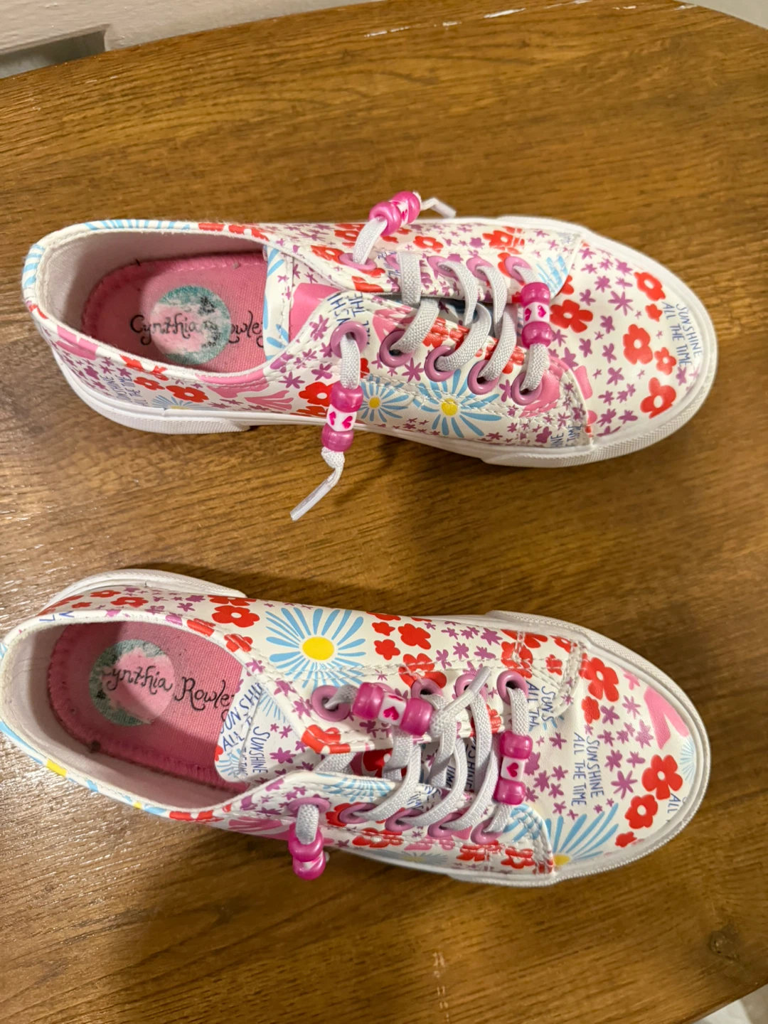 Cynthia Rowley Floral Sneakers - Toddler Size 12 - photo 3