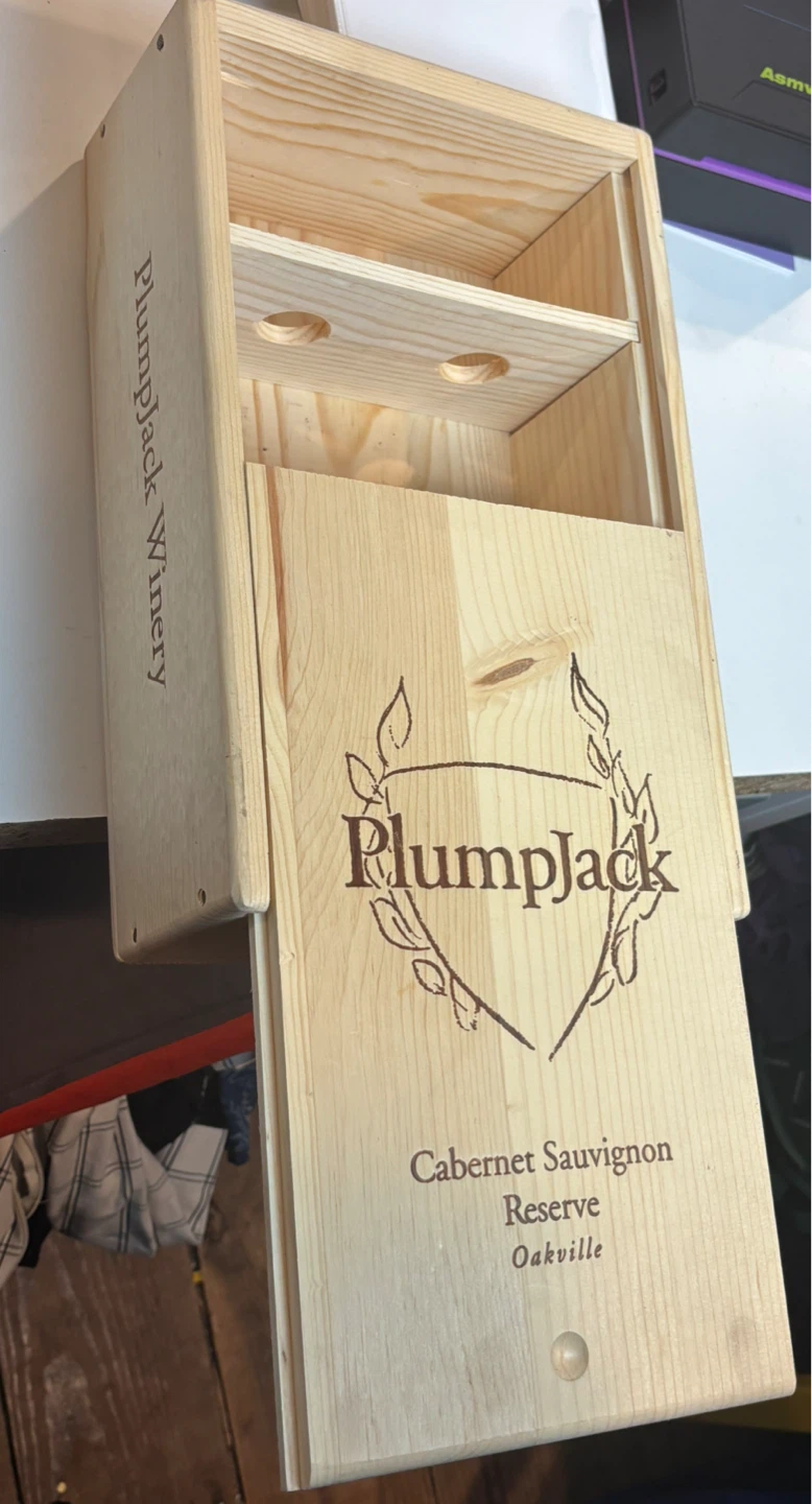PlumpJack Winery Wooden Wine Box - photo 4