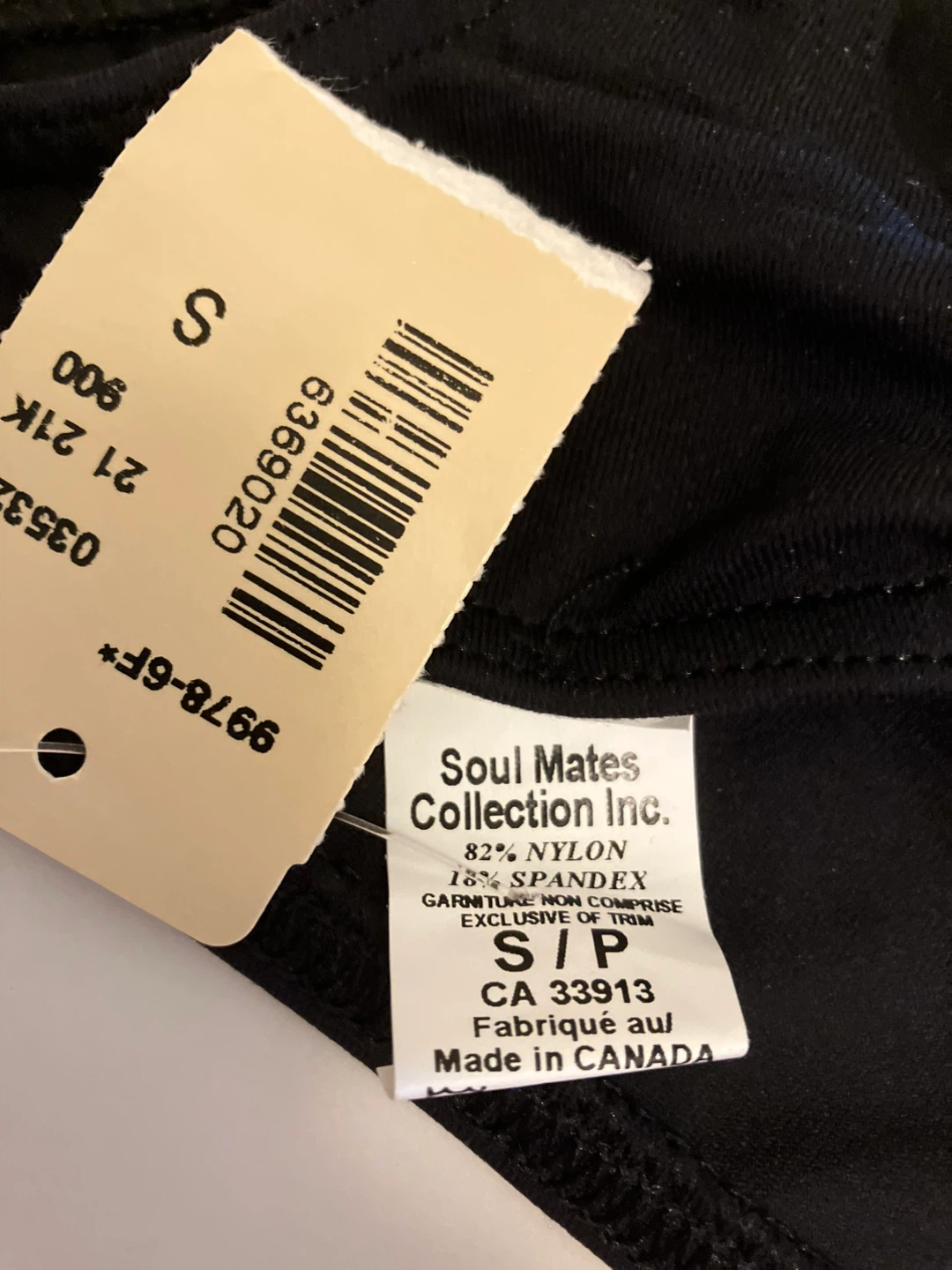 Soul Mates Collection Inc. Black Thong - Size S - photo 3