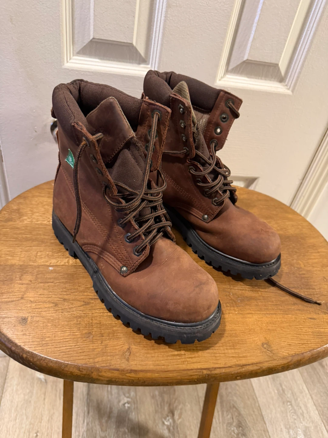 SF Steel Toe Work Boots - Size 7