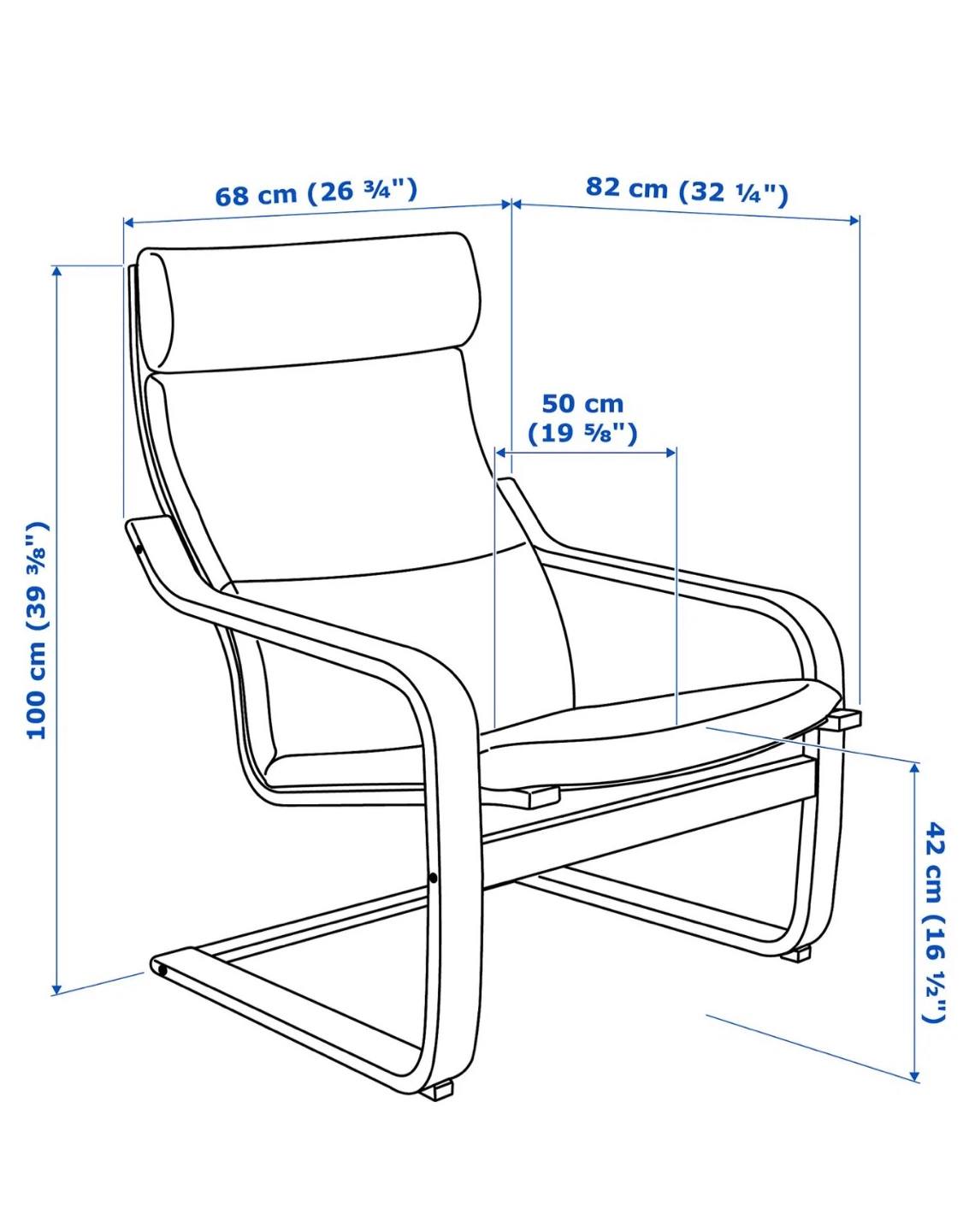 IKEA POÄNG Chair + Floor Lamp – Excellent Condition - photo 3