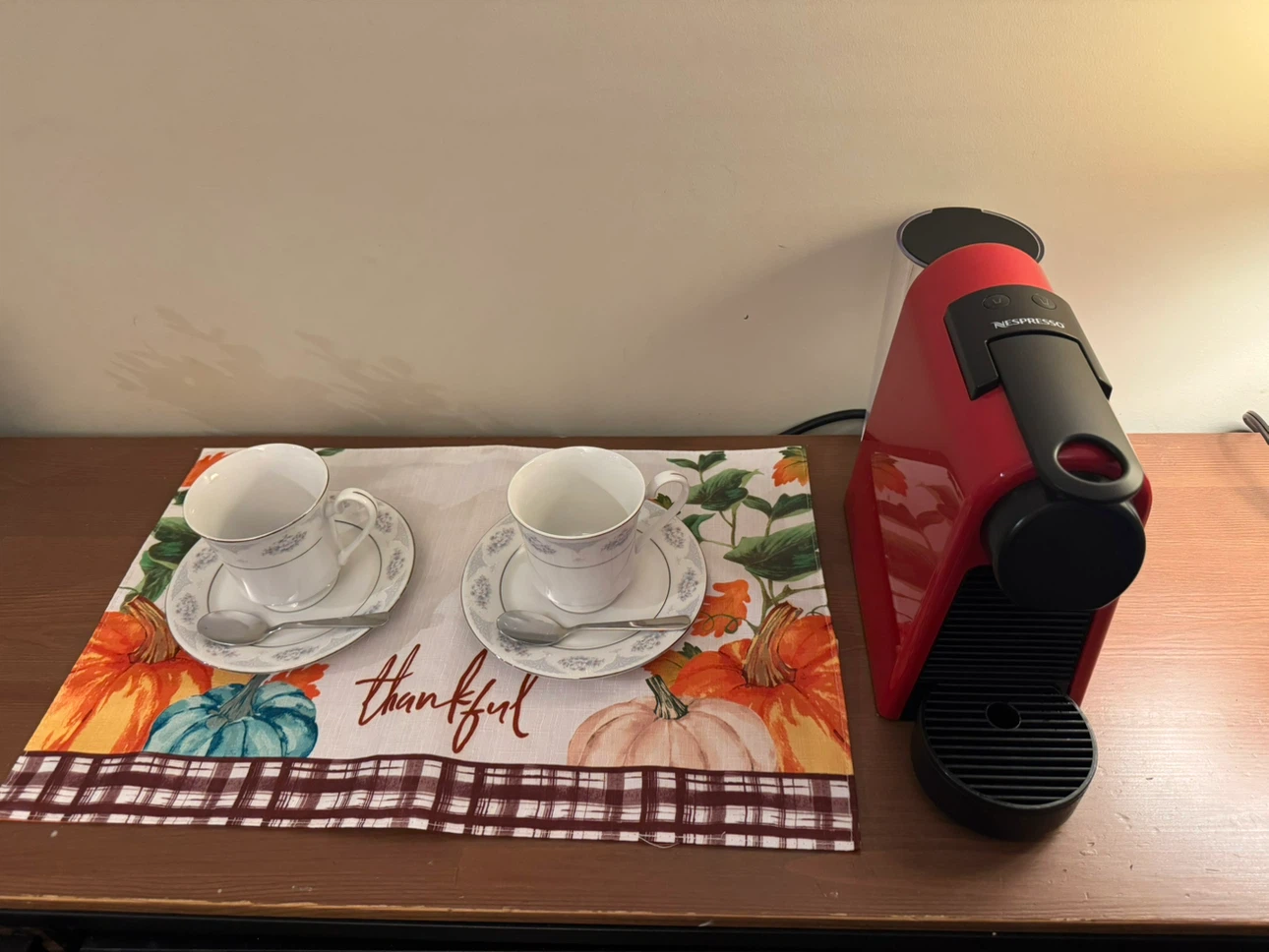 Nespresso Essenza Mini Coffee Machine – Red