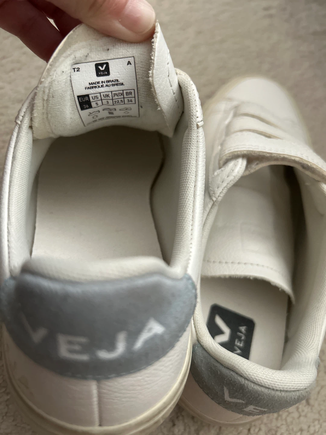 Veja Velcro Sneakers - White - photo 4