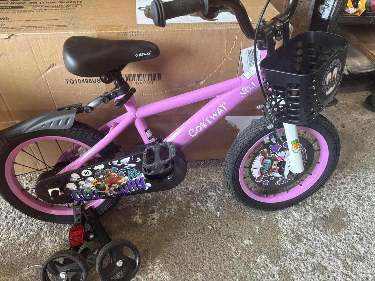 Costway Kids Bicycle Pink