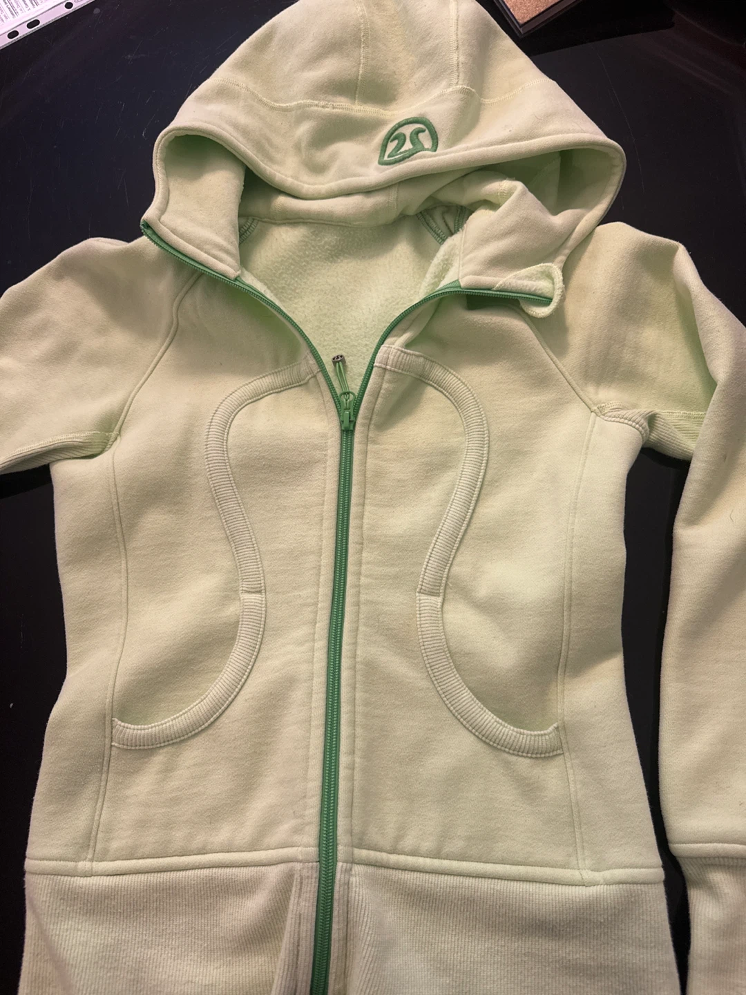 Lululemon Light Green Zip-Up Hoodie