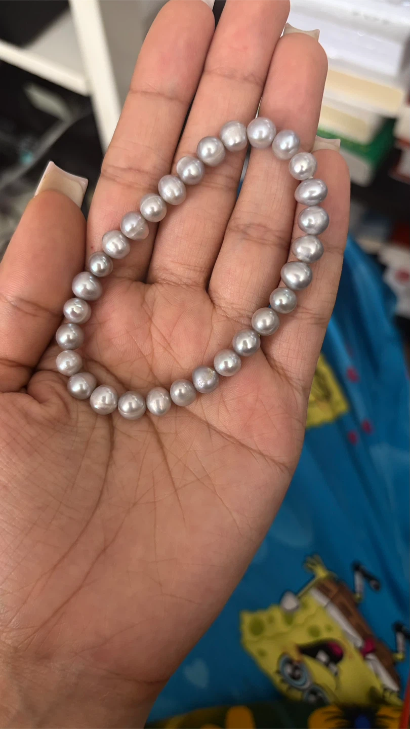 Grey Pearl Bracelet