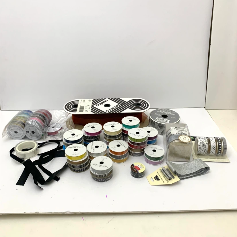 Ribbon Bundle Craft Ribbon Satin Grosgrain Washi Tape Bulk Lot