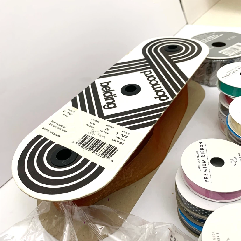Ribbon Bundle Craft Ribbon Satin Grosgrain Washi Tape Bulk Lot - photo 5