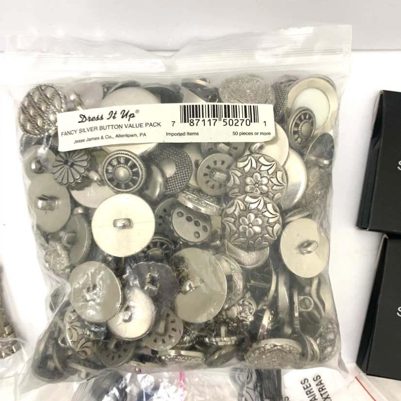 Buttons Sewing Supplies Craft Buttons Sewing Notions Bulk Lot - photo 3