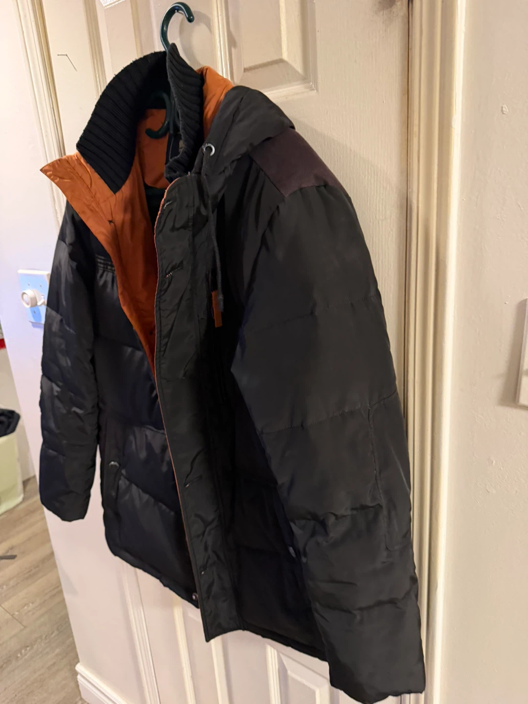Snow Flying Puffer Jacket - Black/Orange - photo 3