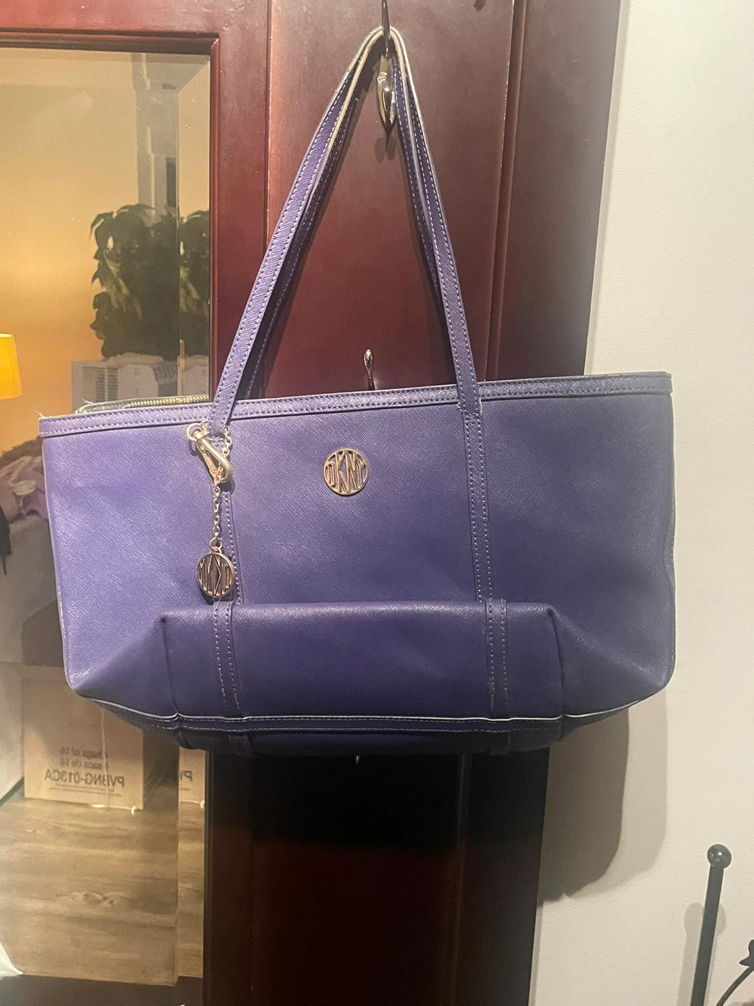 DKNY Purple Tote Bag