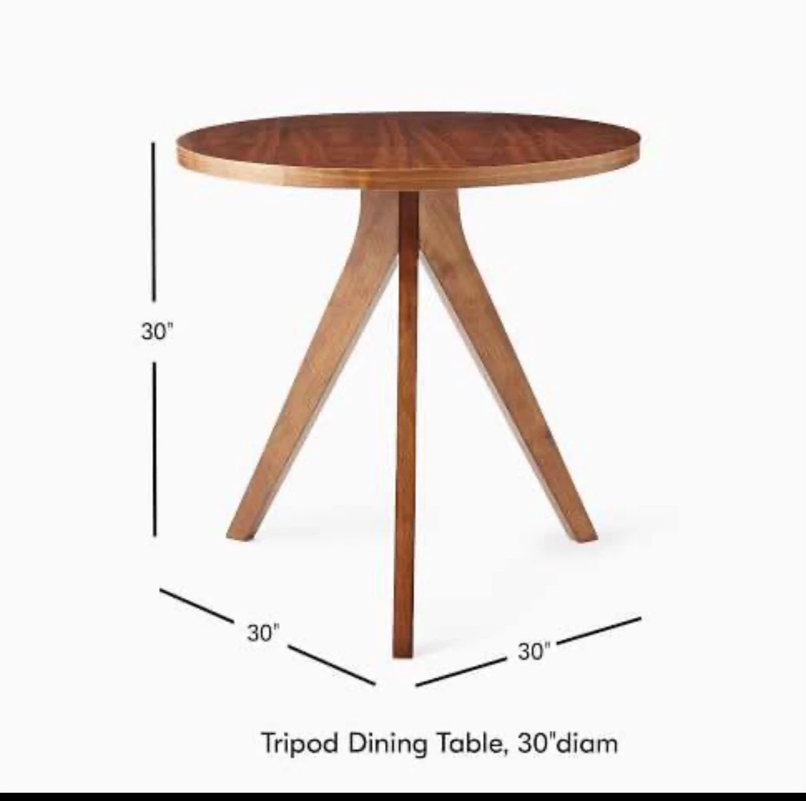 West Elm Dining Set - 1 Table, 3 Chairs - photo 5