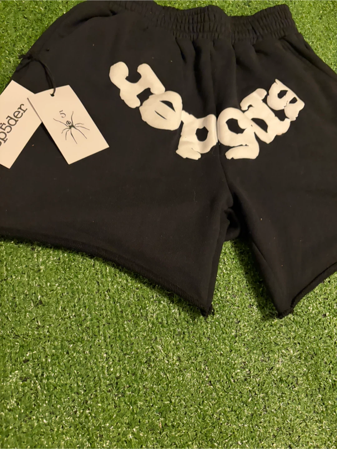 Sp5der Shorts Black White Logo Size M - photo 2