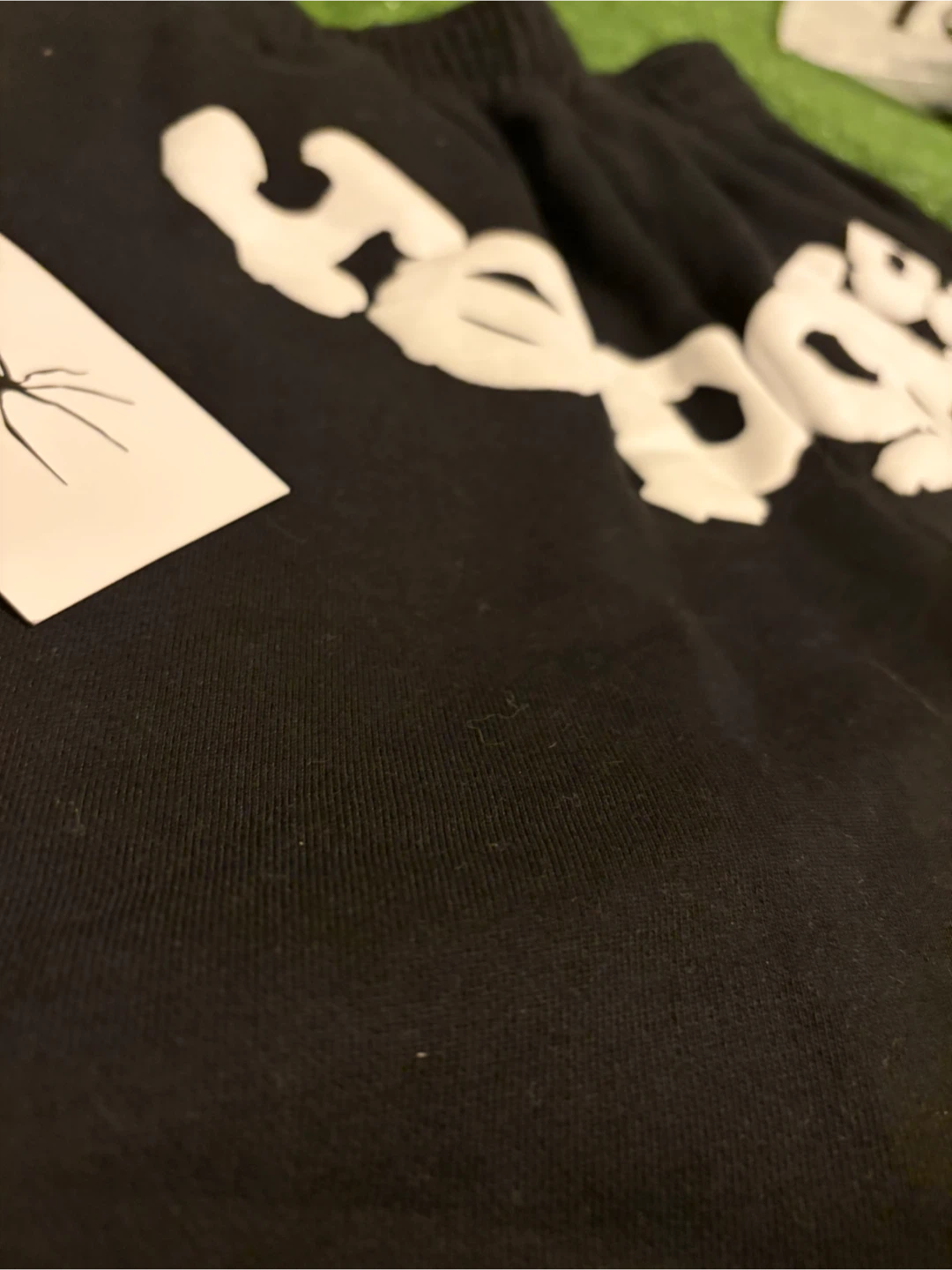 Sp5der Shorts Black White Logo Size M - photo 3