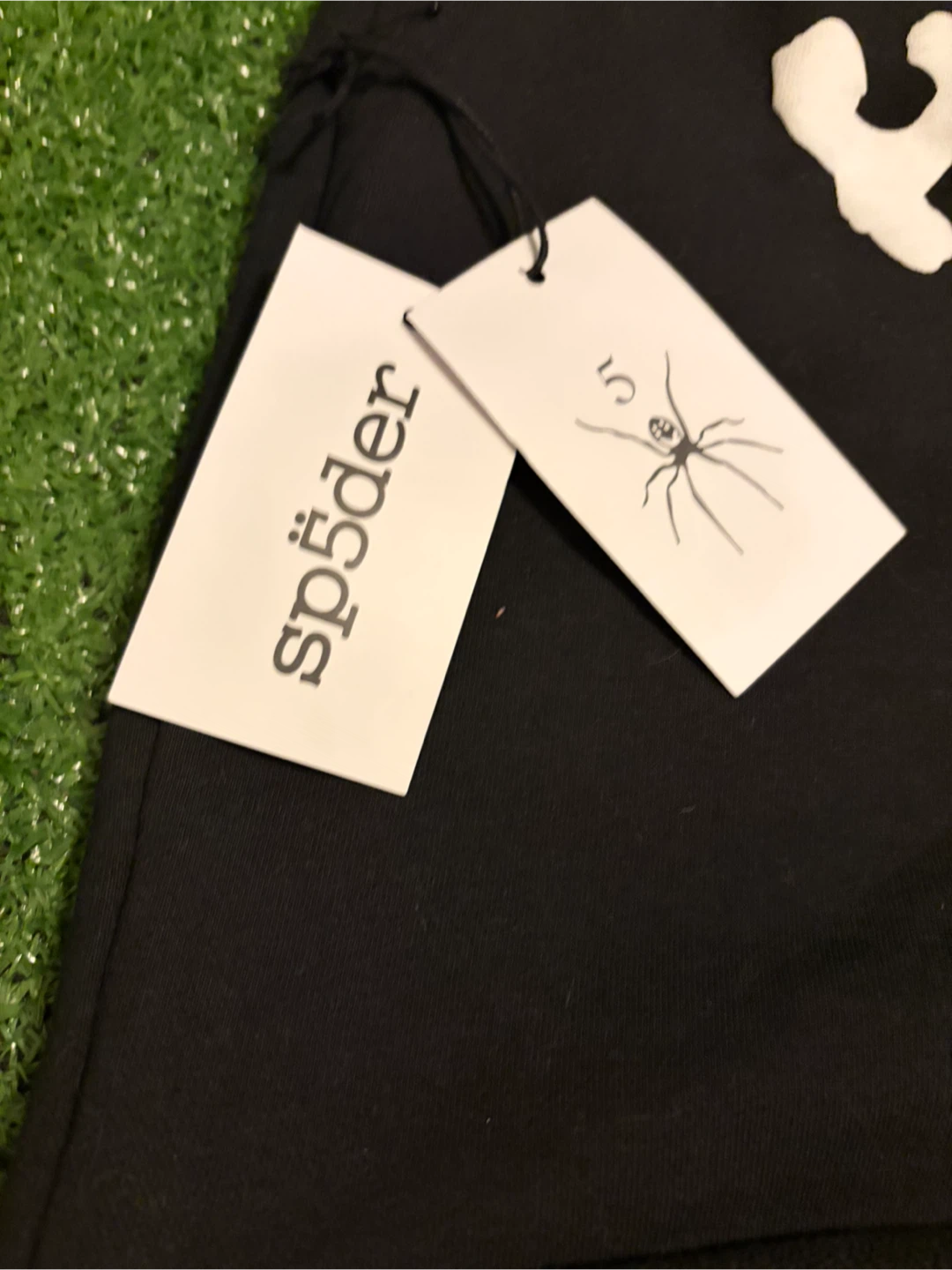 Sp5der Shorts Black White Logo Size M - photo 4