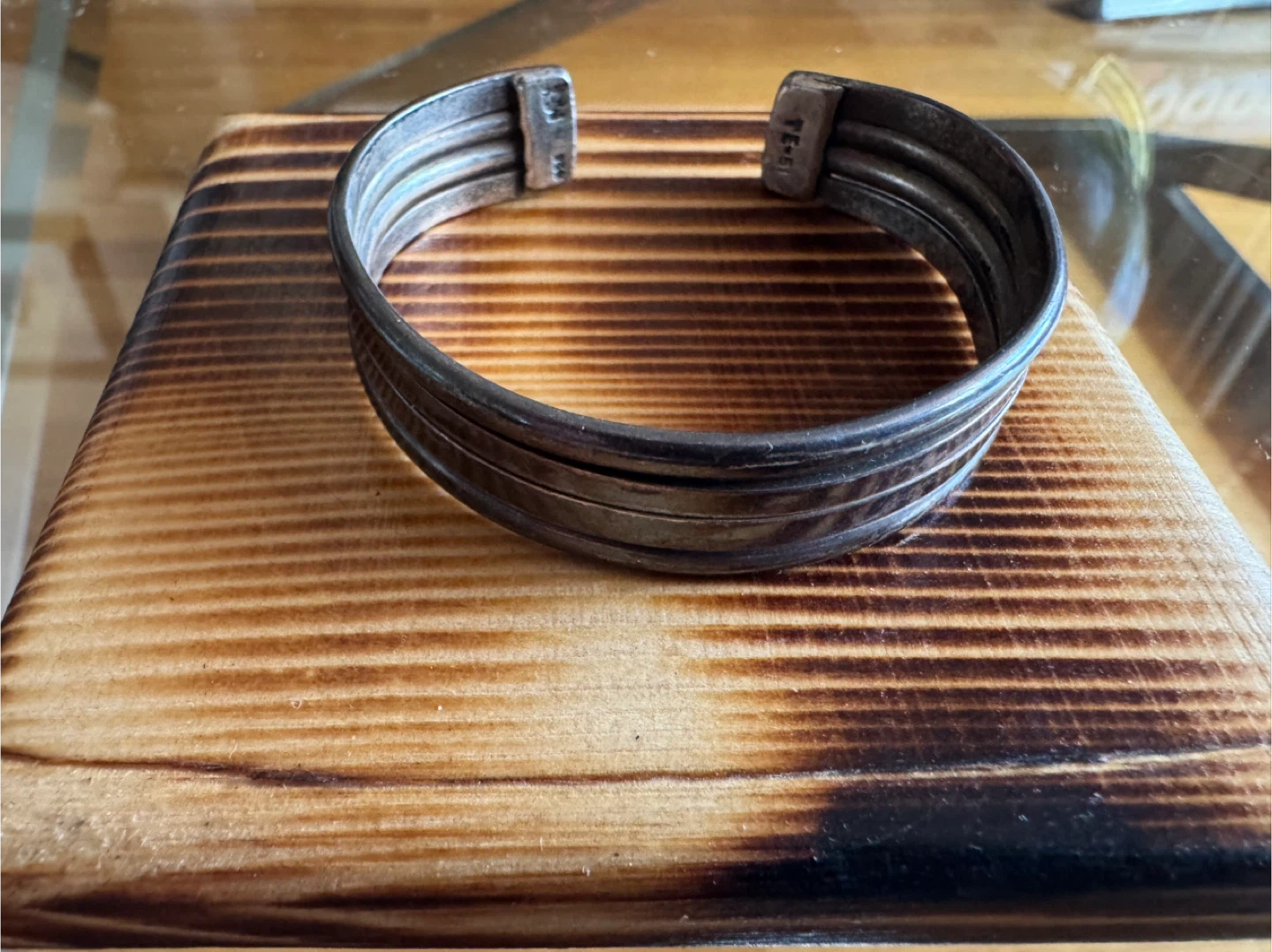 Vintage Taxco 925 Silver Signed TE-51 Bracelet 35g - photo 2