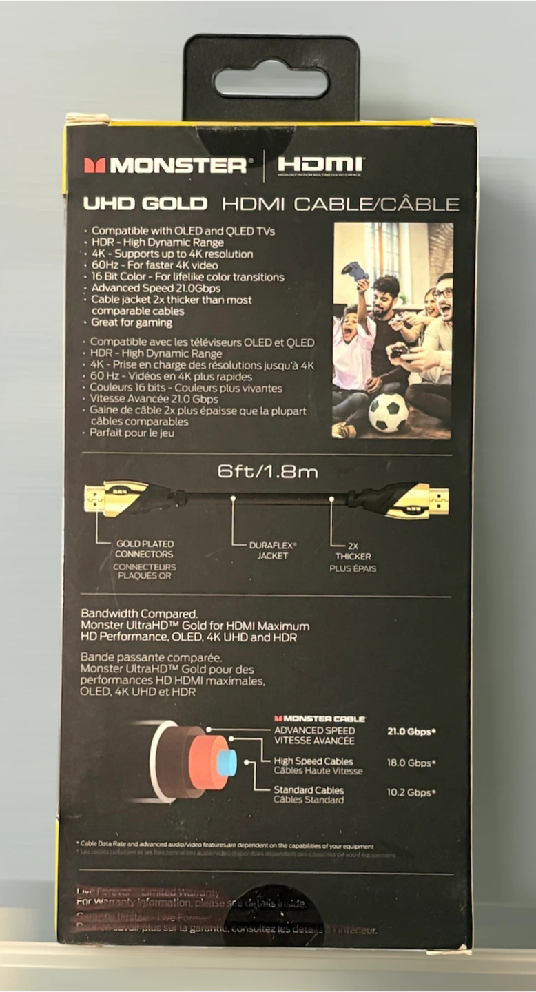 Monster UHD Gold HDMI Cable - photo 2