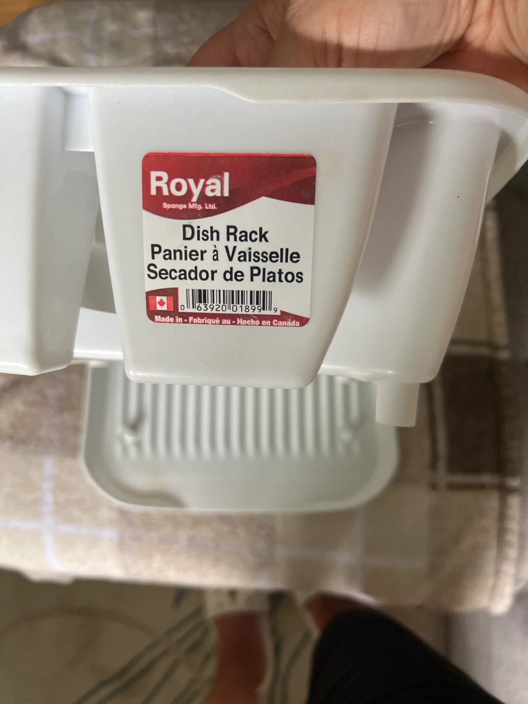 White Plastic Dish Rack - photo 2