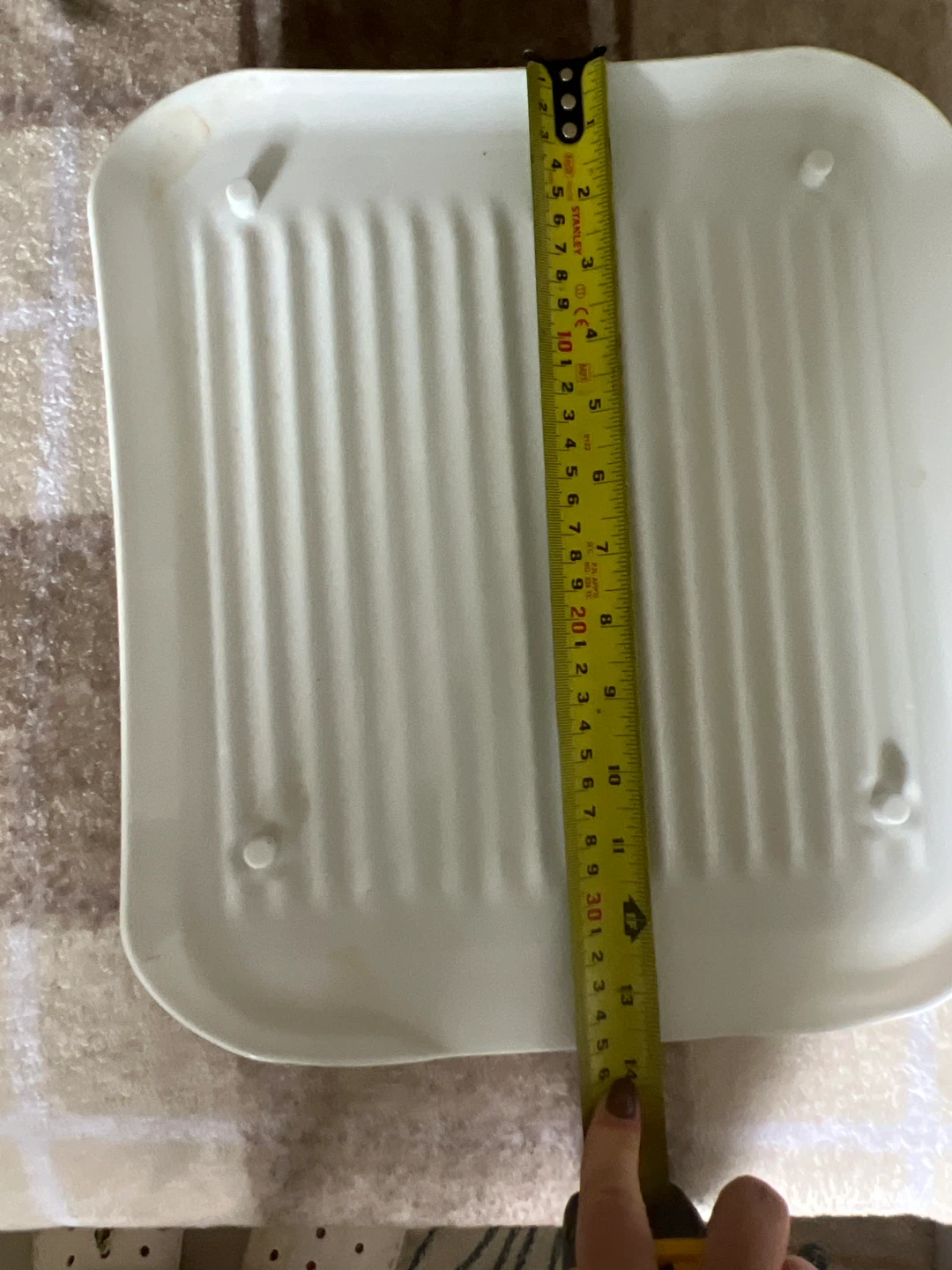 White Plastic Dish Rack - photo 3