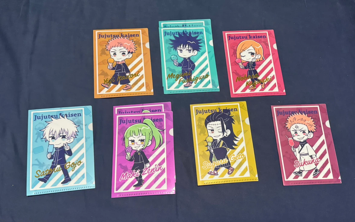 Jujutsu Kaisen Clear File Folders (Set of 9)