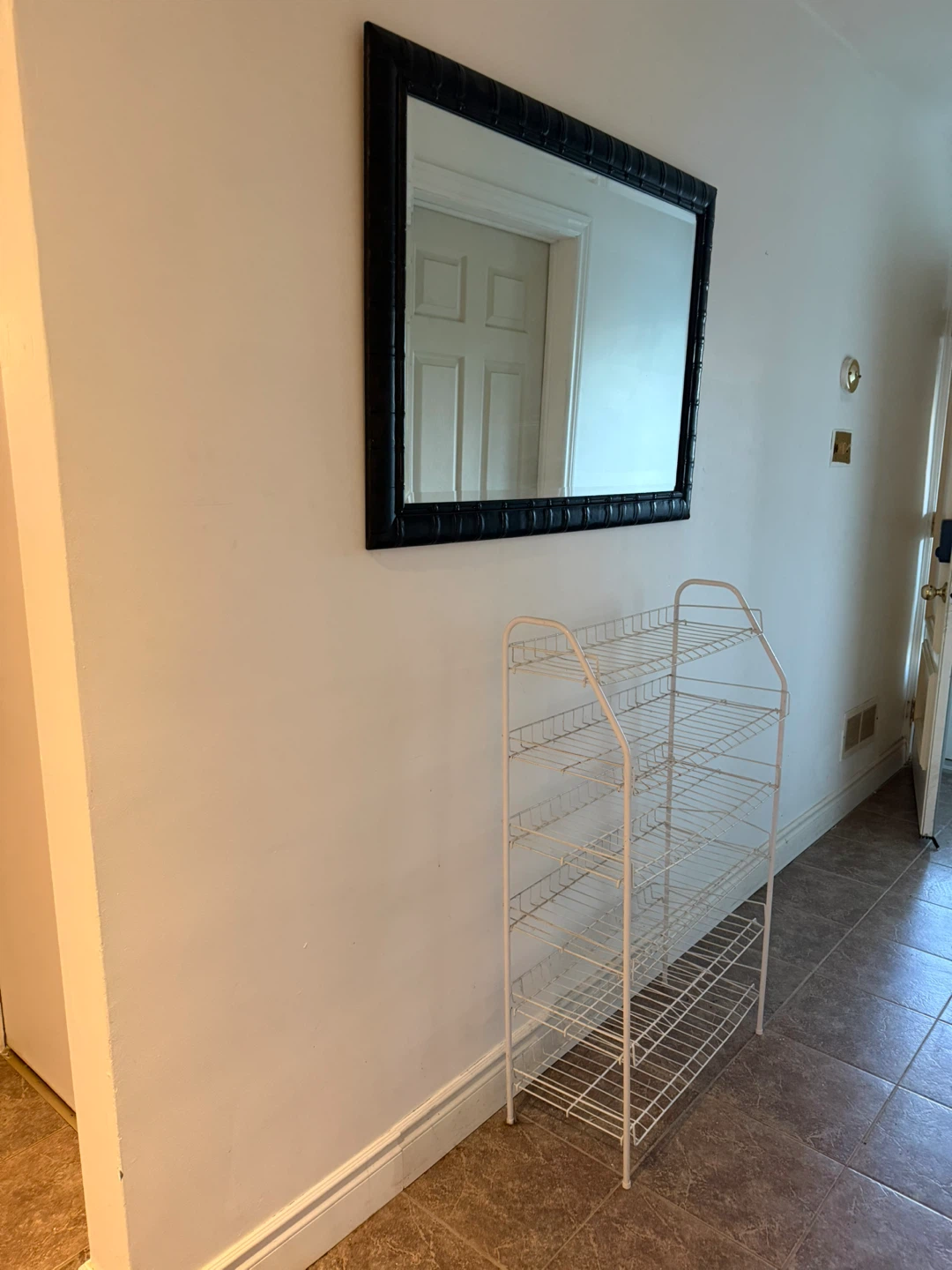 White 6-Tier Wire Shoe Rack