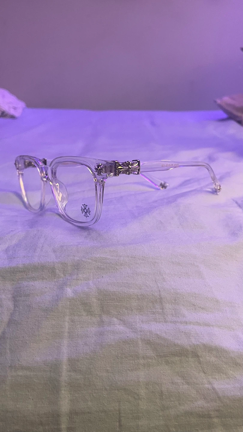 Chrome heart glasses