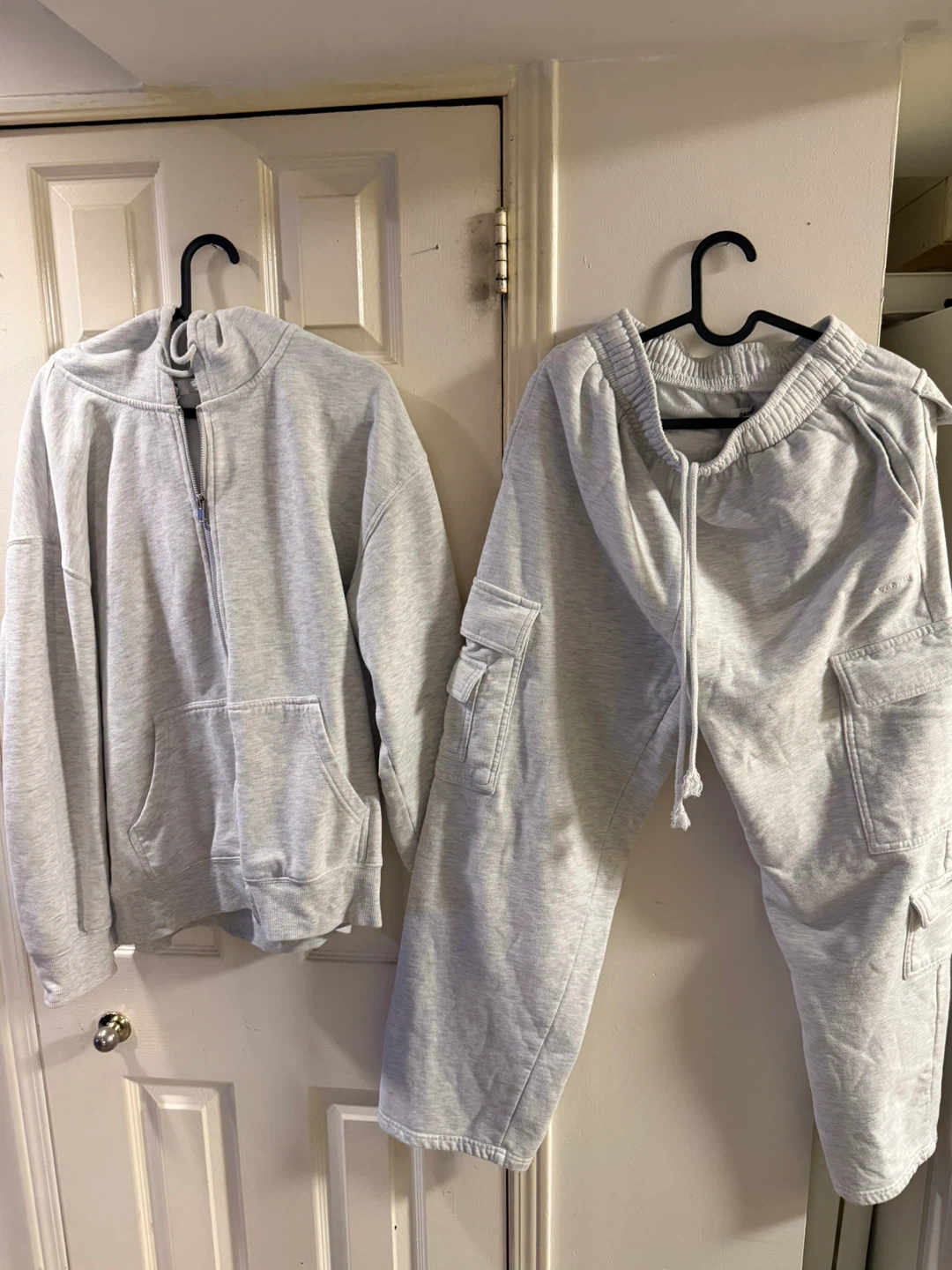 Refuge Athletics Grey Hoodie and Cargo Pants Set