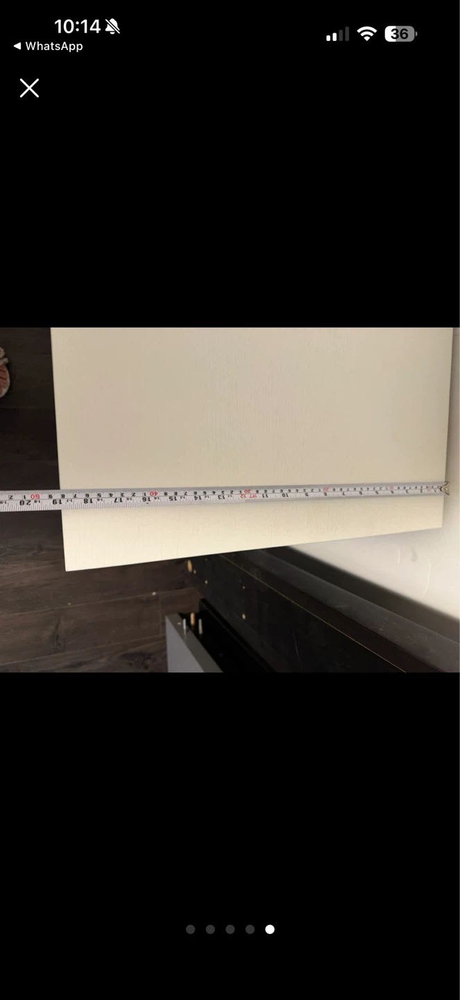 White Small Desk with Two Drawers - photo 5