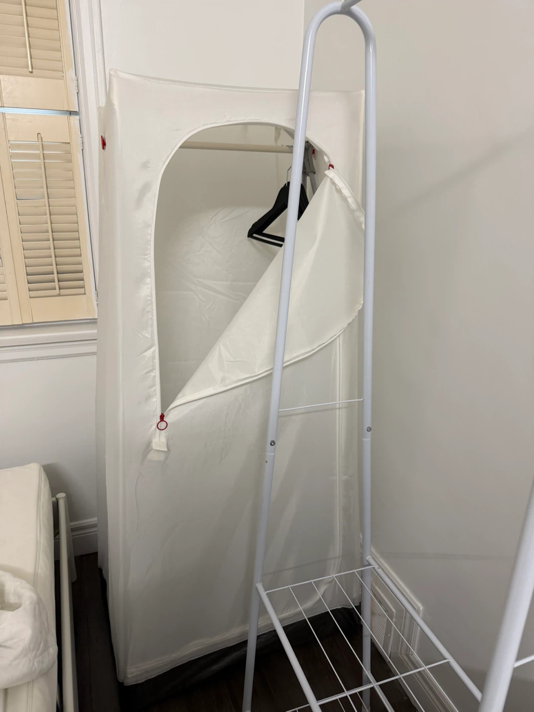 White Portable Clothes Wardrobe - photo 2