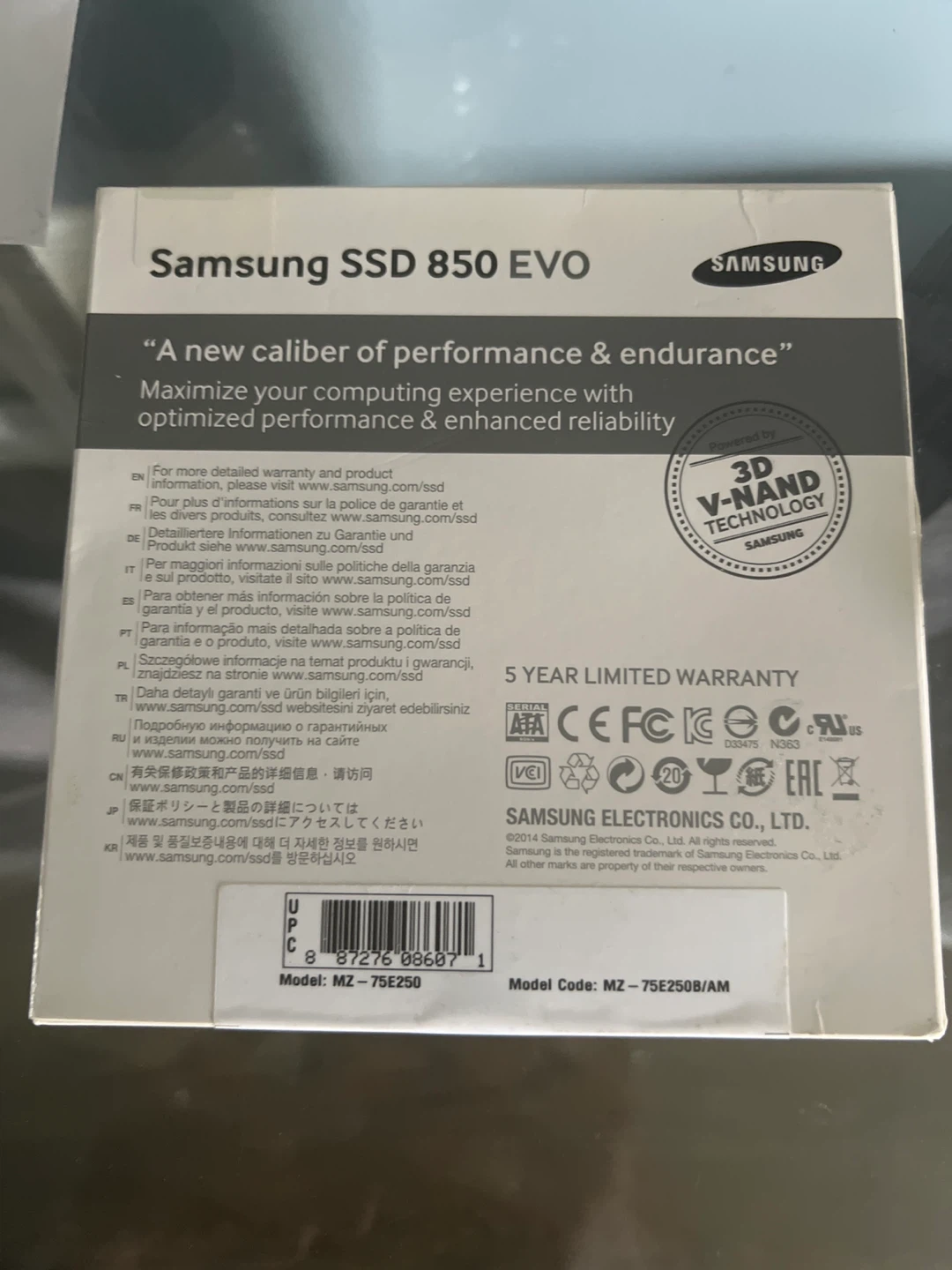 Samsung SSD 850 EVO 250GB Solid State Drive - photo 2