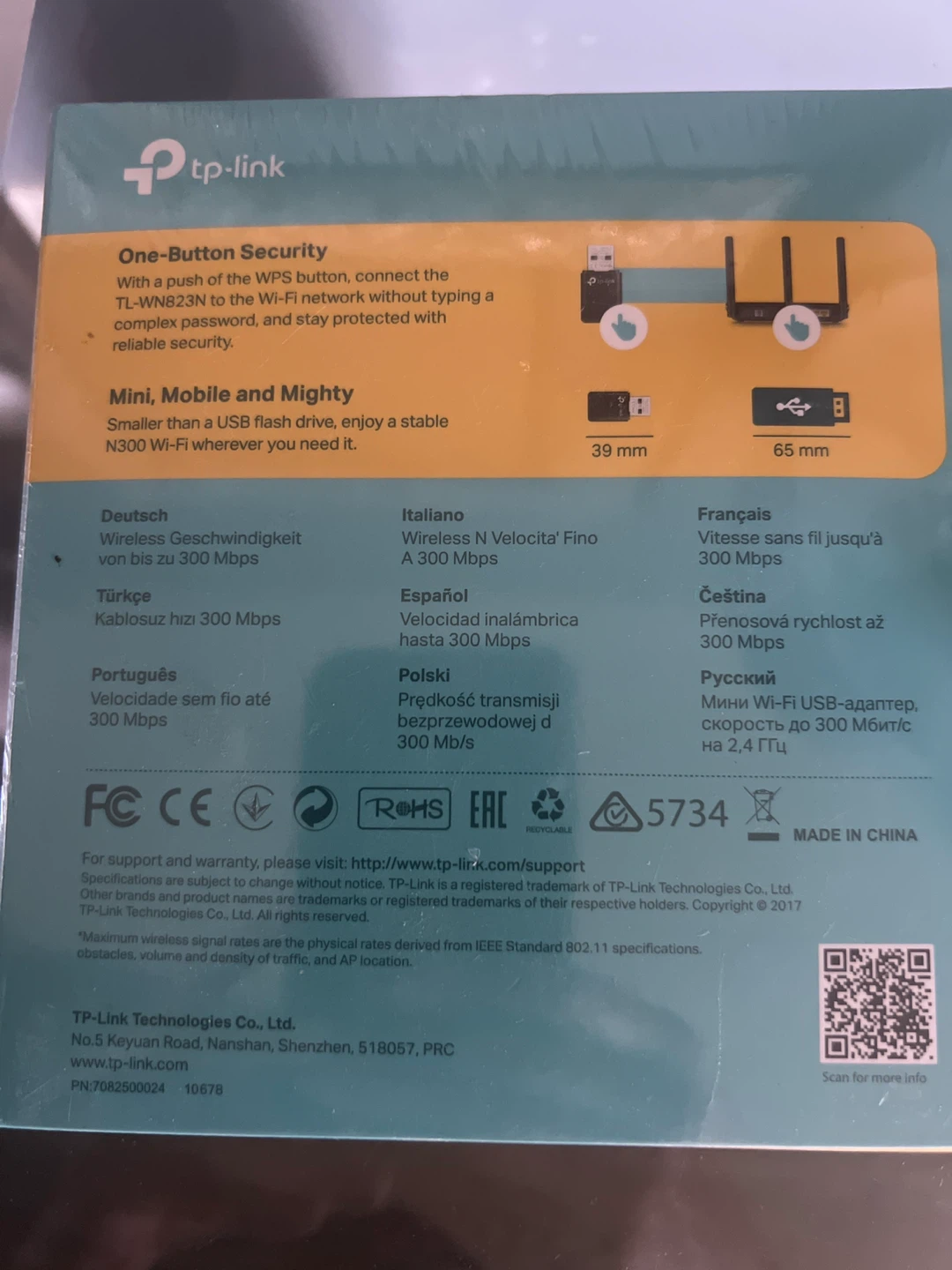 TP-Link 300 Mbps Mini Wireless N USB Adapter TL-WN823N - photo 2