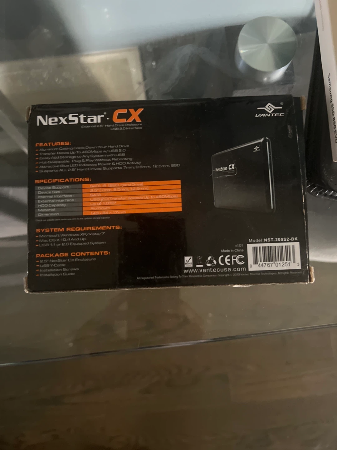 Vantec NexStar CX External 2.5" Hard Drive Enclosure - photo 2