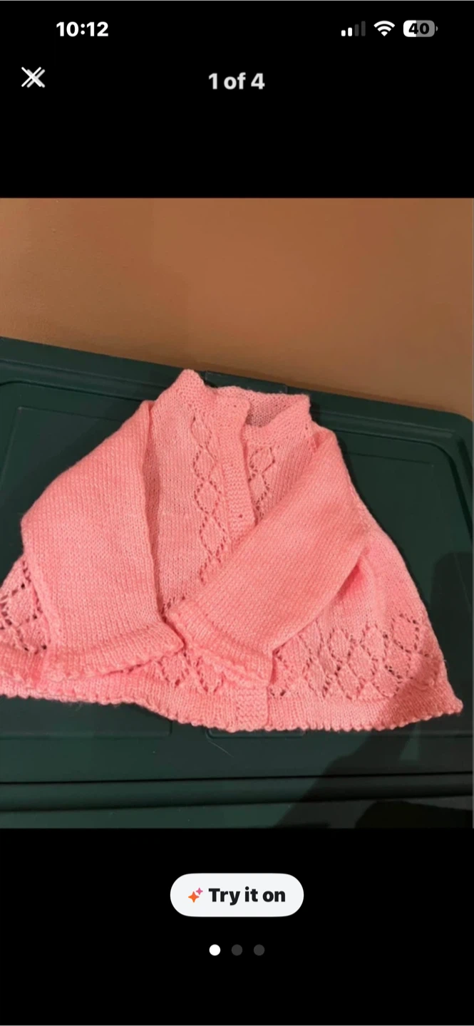 Pink Knit Baby Cardigan - photo 2
