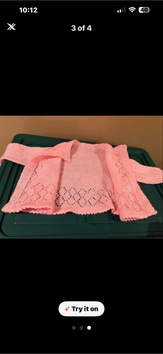 Pink Knit Baby Cardigan - photo 3