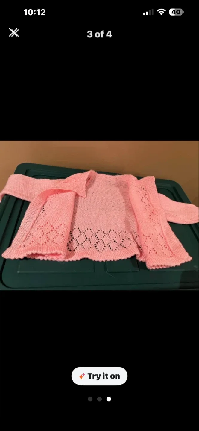 Pink Knit Baby Cardigan - photo 3