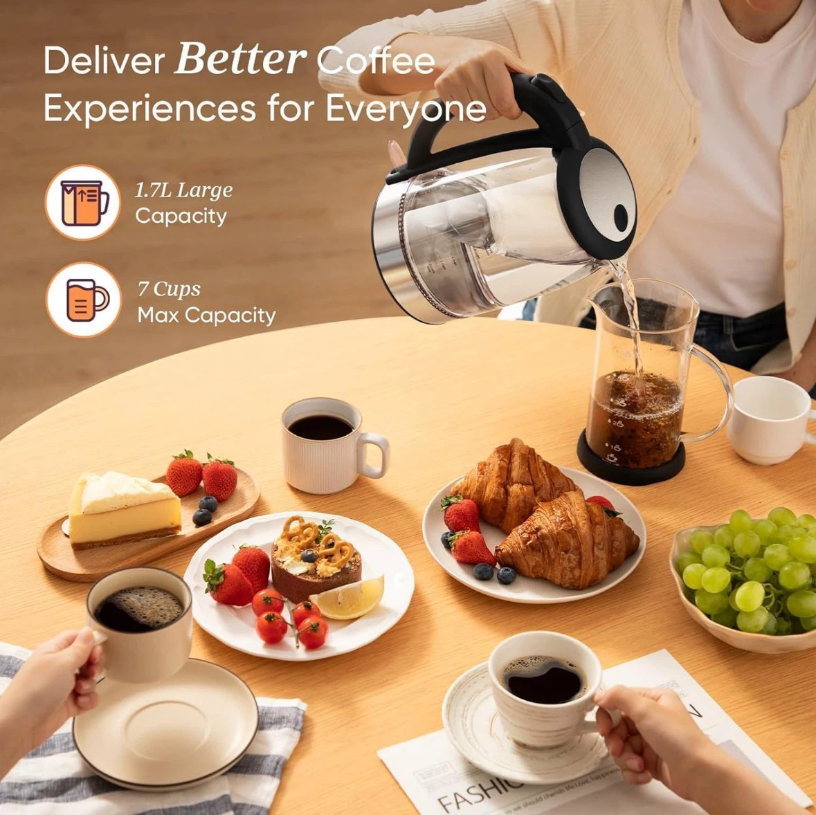 [LAST CHANCE - July 9 / 10] COSORI 1.7L Glass Electric Kettle - photo 4