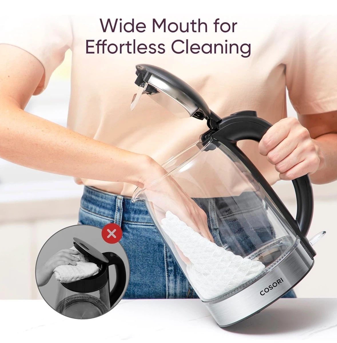 [LAST CHANCE - July 9 / 10] COSORI 1.7L Glass Electric Kettle - photo 5
