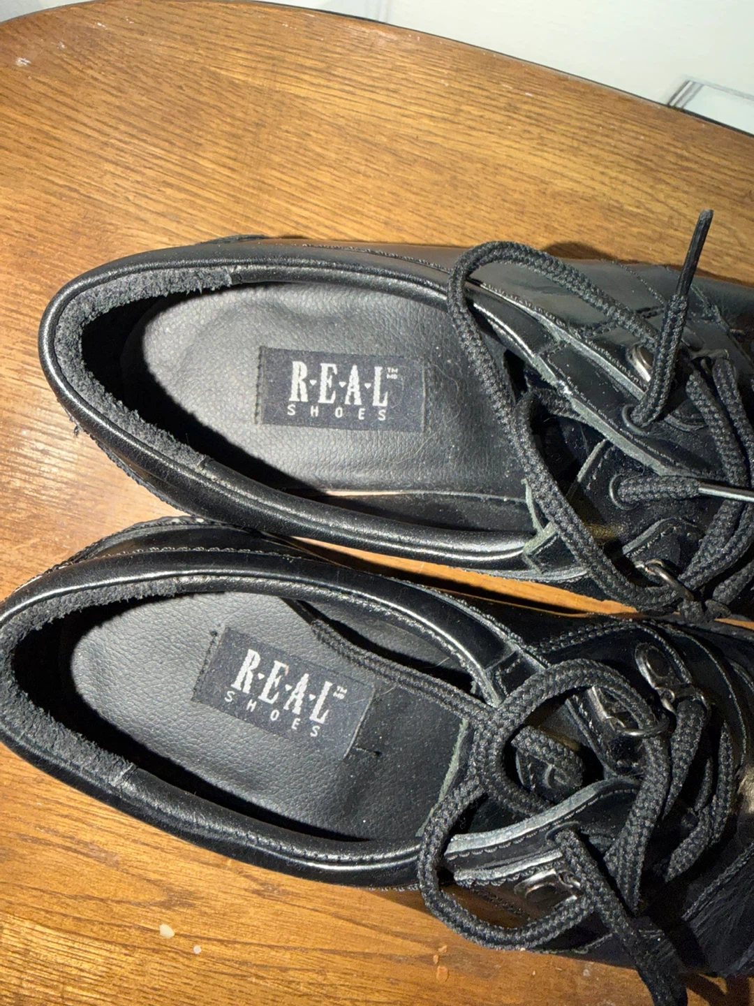 REAL Shoes Black Leather Cap Toe Oxford Shoes - photo 5
