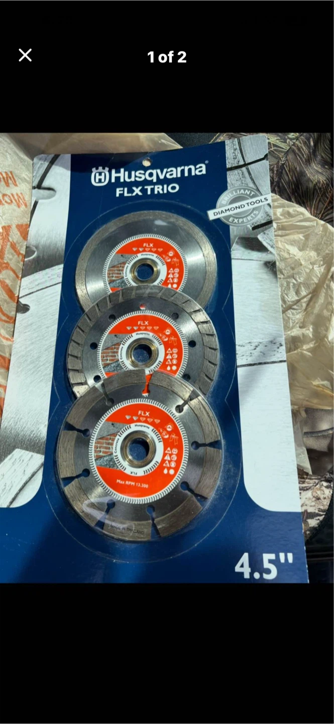 Husqvarna FLX TRIO Diamond Blades (4.5")