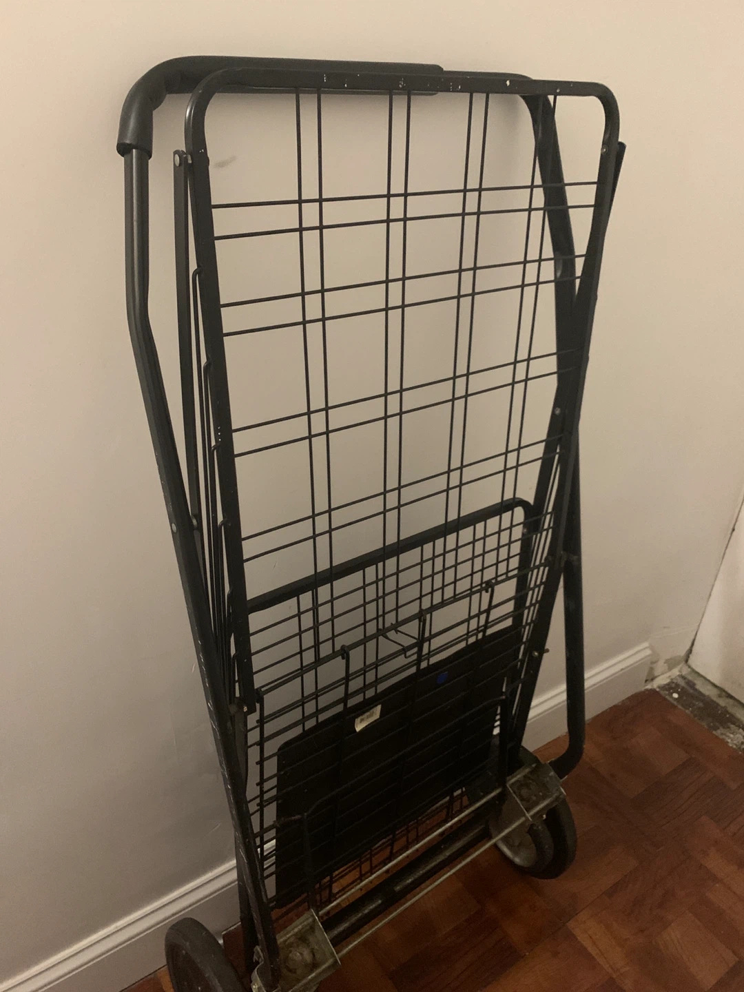 Black Folding Shopping Cart