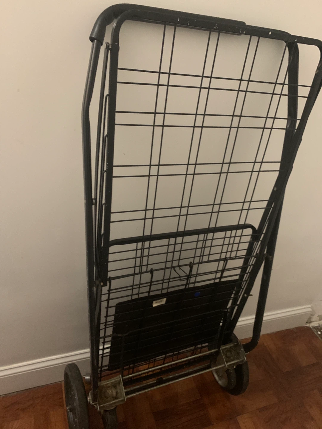 Black Folding Shopping Cart - photo 2